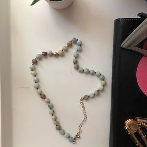 multicolor beaded short necklace